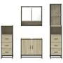 Juego de muebles de baño 4 pzas contrachapada roble sonoma by , Bathroom furniture - Ref: Foro24-3301276, Price: 311,13 €, Di...