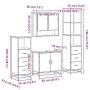 Juego de muebles de baño 4 pzas contrachapada roble sonoma by , Bathroom furniture - Ref: Foro24-3301276, Price: 311,13 €, Di...