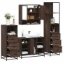 Set de muebles baño 4 pzas madera contrachapada roble marrón by , Bathroom furniture - Ref: Foro24-3301304, Price: 344,28 €, ...