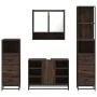 Set de muebles baño 4 pzas madera contrachapada roble marrón by , Bathroom furniture - Ref: Foro24-3301304, Price: 344,28 €, ...