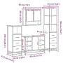 Set de muebles baño 4 pzas madera contrachapada roble marrón by , Bathroom furniture - Ref: Foro24-3301304, Price: 344,28 €, ...