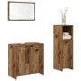 Juego de muebles de baño 3 piezas madera ingeniería envejecida von , Badezimmermöbel - Ref: Foro24-3328559, Preis: 115,20 €, ...