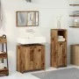 Juego de muebles de baño 3 piezas madera ingeniería envejecida von , Badezimmermöbel - Ref: Foro24-3328559, Preis: 115,20 €, ...