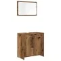 Juego de muebles de baño 3 piezas madera ingeniería envejecida von , Badezimmermöbel - Ref: Foro24-3328559, Preis: 115,20 €, ...