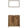 Juego de muebles de baño 3 piezas madera ingeniería envejecida von , Badezimmermöbel - Ref: Foro24-3328559, Preis: 115,20 €, ...