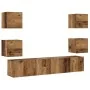 Muebles de TV de pared 6 uds madera vieja madera de ingeniería von , TV-Möbel - Ref: Foro24-3328967, Preis: 169,46 €, Rabatt: %