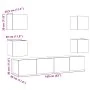 Muebles de TV de pared 6 uds madera vieja madera de ingeniería von , TV-Möbel - Ref: Foro24-3328967, Preis: 169,46 €, Rabatt: %