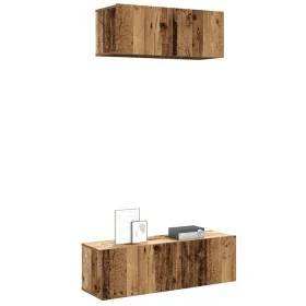 Conjunto de mueble de TV 2 piezas montado la pared madera vieja de , Muebles TV - Ref: Foro24-3329005, Precio: 99,60 €, Descu...
