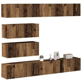 Conjunto de mueble de TV 6 piezas montado la pared madera vieja von , TV-Möbel - Ref: Foro24-3329149, Preis: 297,48 €, Rabatt: %