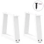 Patas para mesa de comedor forma V 2 uds blanco 40x(30-31,3) cm by , Table legs - Ref: Foro24-4012525, Price: 48,38 €, Discou...