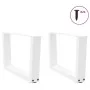 Patas para mesa de comedor forma V 2 uds blanco 50x(30-31,3) cm by , Table legs - Ref: Foro24-4012609, Price: 59,62 €, Discou...