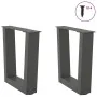 Patas para mesa comedor forma V 2 uds antracita 30x(30-31,3) cm by , Table legs - Ref: Foro24-4012602, Price: 44,72 €, Discou...