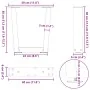 Patas para mesa comedor forma V 2 uds antracita 30x(30-31,3) cm by , Table legs - Ref: Foro24-4012602, Price: 44,72 €, Discou...