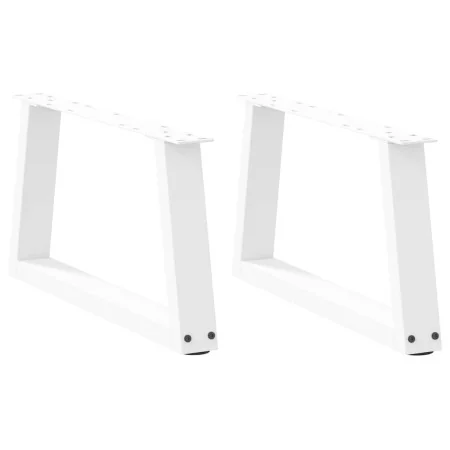 Patas para mesa de comedor forma V 2 uds blanco 60x(30-31,3) cm by , Table legs - Ref: Foro24-4012533, Price: 63,33 €, Discou...
