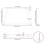 Patas para mesa de comedor forma V 2 uds blanco 60x(30-31,3) cm by , Table legs - Ref: Foro24-4012533, Price: 63,33 €, Discou...