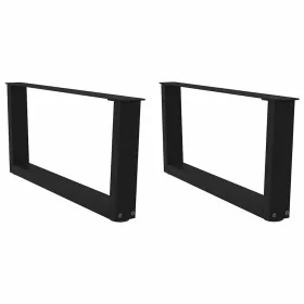 Patas para mesa de comedor forma V 2 uds negro 70x(30-31,3) cm von , Tischbeine - Ref: Foro24-4012616, Preis: 70,35 €, Rabatt: %