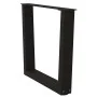 Patas para mesa de comedor forma V 2 uds negro 50x(42-43,3) cm de , Patas para mesas - Ref: Foro24-4012628, Precio: 65,97 €, ...