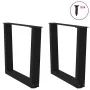 Patas para mesa de comedor forma V 2 uds negro 50x(42-43,3) cm de , Patas para mesas - Ref: Foro24-4012628, Precio: 65,97 €, ...