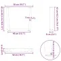 Patas para mesa de comedor forma V 2 uds negro 50x(42-43,3) cm de , Patas para mesas - Ref: Foro24-4012628, Precio: 65,97 €, ...