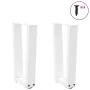 Patas para mesa de comedor en forma de V 2 uds blanco acero by , Table legs - Ref: Foro24-4012621, Price: 53,74 €, Discount: %