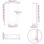 Patas para mesa de comedor en forma de V 2 uds blanco acero by , Table legs - Ref: Foro24-4012621, Price: 53,74 €, Discount: %