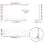 Patas para mesa comedor forma V 2 uds antracita 60x(30-31,3) cm by , Table legs - Ref: Foro24-4012614, Price: 64,32 €, Discou...