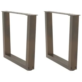 Patas para mesa de comedor forma de V 2 uds acero natural acero von , Tischbeine - Ref: Foro24-4012635, Preis: 70,35 €, Rabat...