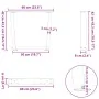 Patas para mesa de comedor forma de V 2 uds acero natural acero by , Table legs - Ref: Foro24-4012635, Price: 70,35 €, Discou...