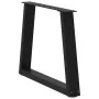 Patas para mesa de comedor forma V 2 uds negro 60x(42-43,3) cm by , Table legs - Ref: Foro24-4012552, Price: 65,12 €, Discoun...