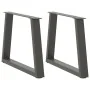 Patas para mesa de comedor en forma de V 2 uds antracita acero by , Table legs - Ref: Foro24-4012550, Price: 65,63 €, Discoun...
