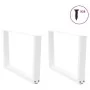 Patas para mesa de comedor forma V 2 uds blanco 70x(42-43,3) cm von , Tischbeine - Ref: Foro24-4012637, Preis: 71,23 €, Rabat...