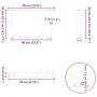 Patas para mesa de comedor forma V 2 uds blanco 70x(42-43,3) cm von , Tischbeine - Ref: Foro24-4012637, Preis: 71,23 €, Rabat...
