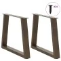 Patas para mesa de comedor forma de V 2 uds acero natural acero von , Tischbeine - Ref: Foro24-4012559, Preis: 77,61 €, Rabat...
