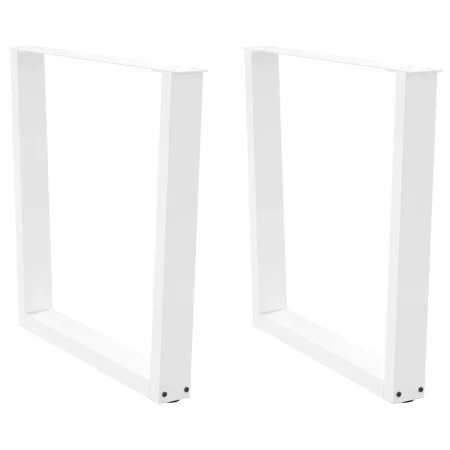 Patas para mesa de comedor en forma de V 2 uds blanco acero by , Table legs - Ref: Foro24-4012649, Price: 98,77 €, Discount: %