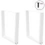 Patas para mesa de comedor en forma de V 2 uds blanco acero by , Table legs - Ref: Foro24-4012649, Price: 98,77 €, Discount: %