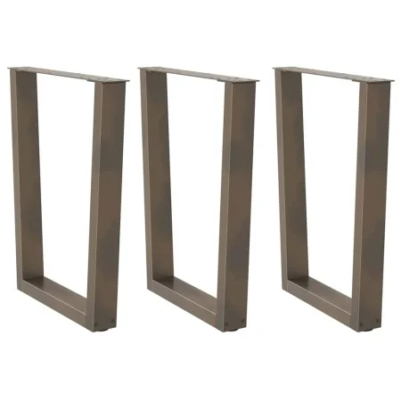 Patas para mesa de comedor en forma de V 3 uds acero natural by , Table legs - Ref: Foro24-4012663, Price: 136,81 €, Discount: %