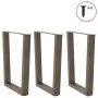 Patas para mesa de comedor en forma de V 3 uds acero natural by , Table legs - Ref: Foro24-4012663, Price: 136,81 €, Discount: %