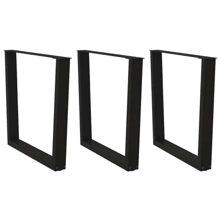 Patas para mesa de comedor en forma de V 3 uds acero negro by , Table legs - Ref: Foro24-4012668, Price: 134,55 €, Discount: %