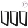 Patas para mesa de comedor en forma de V 3 uds acero negro by , Table legs - Ref: Foro24-4012668, Price: 134,55 €, Discount: %