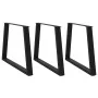 Patas para mesa de comedor en forma de V 3 uds acero negro de , Patas para mesas - Ref: Foro24-4012592, Precio: 145,55 €, Des...