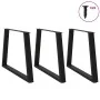 Patas para mesa de comedor en forma de V 3 uds acero negro de , Patas para mesas - Ref: Foro24-4012592, Precio: 145,55 €, Des...