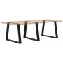 Patas para mesa de comedor en forma de V 3 uds acero negro de , Patas para mesas - Ref: Foro24-4012592, Precio: 145,55 €, Des...