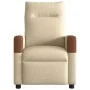 Sillón reclinable de tela crema by , Armchairs - Ref: Foro24-4104813, Price: 196,82 €, Discount: %