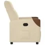 Sillón reclinable de tela crema by , Armchairs - Ref: Foro24-4104813, Price: 196,82 €, Discount: %