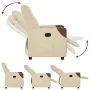 Sillón reclinable de tela crema by , Armchairs - Ref: Foro24-4104813, Price: 196,82 €, Discount: %