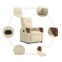 Sillón reclinable de tela crema by , Armchairs - Ref: Foro24-4104813, Price: 196,82 €, Discount: %