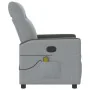 Sillón reclinable de masaje de tela gris claro by , Armchairs - Ref: Foro24-4104832, Price: 204,11 €, Discount: %