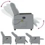 Sillón reclinable de masaje de tela gris claro by , Armchairs - Ref: Foro24-4104832, Price: 204,11 €, Discount: %