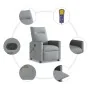 Sillón reclinable de masaje de tela gris claro by , Armchairs - Ref: Foro24-4104832, Price: 204,11 €, Discount: %
