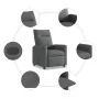 Sillón reclinable de tela gris oscuro by , Armchairs - Ref: Foro24-4104826, Price: 187,55 €, Discount: %